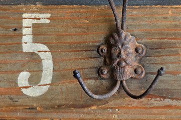 Image showing vintage coat hook