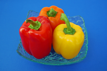 Image showing vegetables colorful peppers