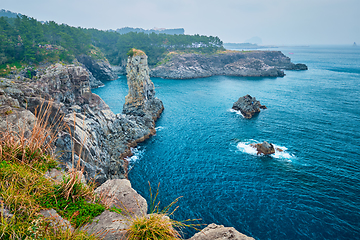 Image showing Oedolgae Rock, Jeju island, South Korea