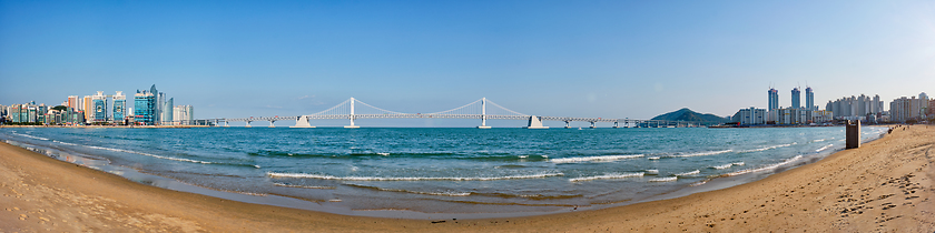 Image showing Gwangalli Beach in Busan, South Korea