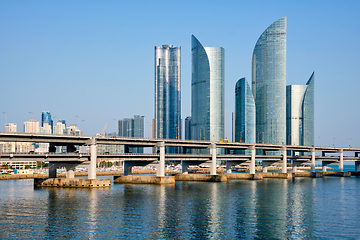 Image showing Busan skyscrapers and Gwangan Bridge, South Korea