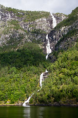 Image showing Naeroyfjord, Sogn og Fjordane, Norway