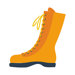 Image showing Icon Of Hiking Boot