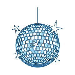 Image showing Night Clubs Disco Sphere Icon