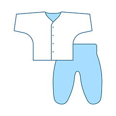 Image showing Baby Wear Icon