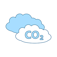 Image showing CO 2 Cloud Icon