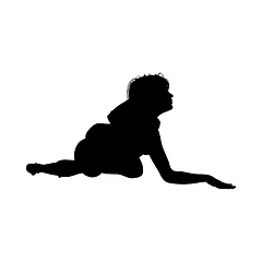 Image showing Naked sexy girls silhouette