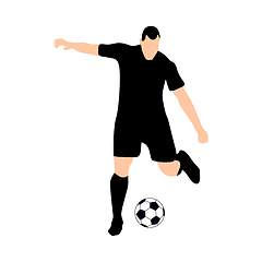 Image showing soccer silhoette