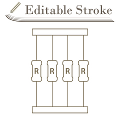 Image showing Resistor Tape Icon