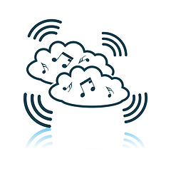 Image showing Music Cloud Icon