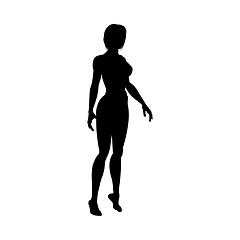 Image showing Naked sexy girls silhouette