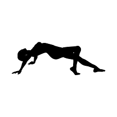 Image showing Naked sexy girls silhouette