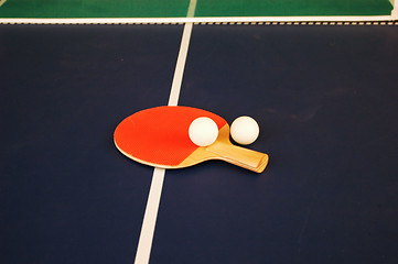 Image showing Ping pong tools