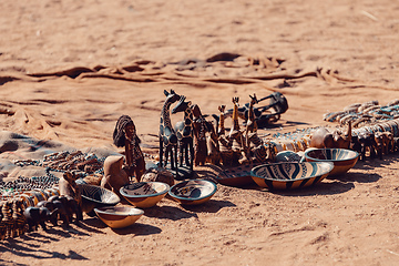 Image showing traditional souvenirs from himba peoples, Africa