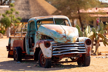 Image showing Abandoned cars in Solitaire, Namibia Africa