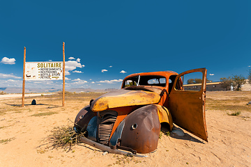 Image showing Abandoned cars in Solitaire, Namibia Africa