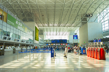 Image showing People departure Frankfurt Airport Germany