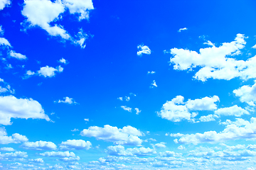 Image showing blue sky with white clouds