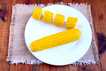 Image showing dish with boiled corns