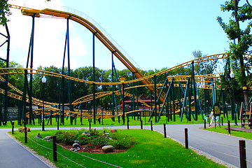 Image showing attraction roller-coaster in Kharkiv