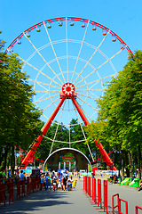 Image showing ferris wheel in Gorky park in Kharkiv