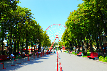 Image showing ferris wheel in Gorky park in Kharkiv