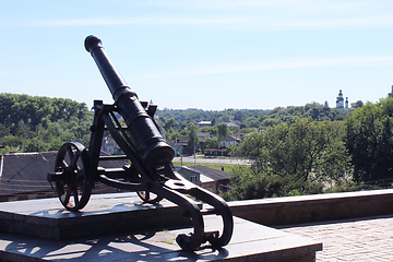 Image showing old cannon in park of Chernihiv