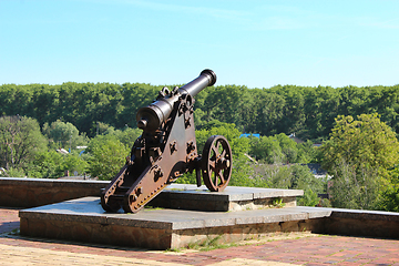 Image showing old cannon in park of Chernihiv