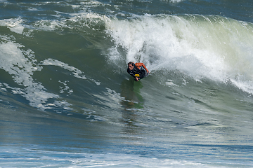 Image showing Bodyboarder in action