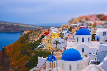 Image showing Famous greek tourist destination Oia, Greece