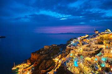 Image showing Famous greek tourist destination Oia, Greece