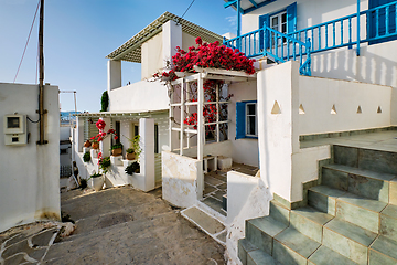 Image showing Picturesque Naousa town street on Paros island, Greece