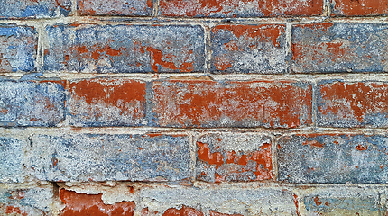 Image showing Texture of ancient brick wall