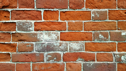 Image showing Texture of ancient brick wall