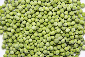 Image showing Frozen green peas