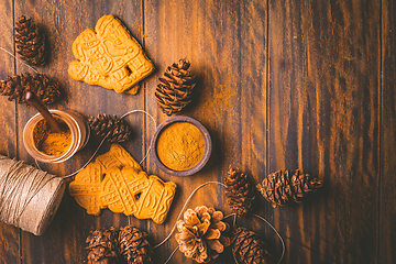 Image showing Spice mixture for gingerbread cookies - Christmas baking