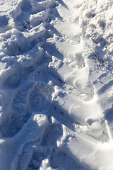 Image showing Road under the snow