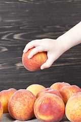 Image showing fresh soft peaches