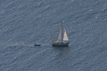 Image showing A sailboat at sea