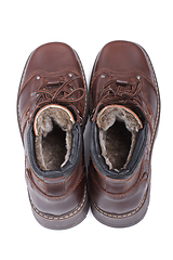 Image showing Pair of winter shoes isolated