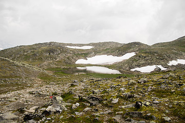 Image showing Mountain hiking in Norway