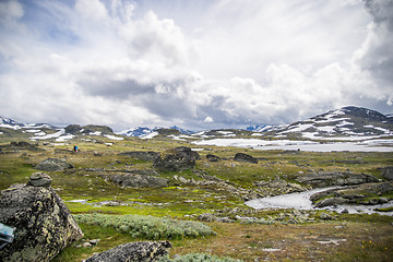 Image showing Travel in Norway mountains at summer