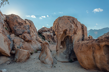 Image showing Elephant rock, Brandberg mountain. Namibia wilderness