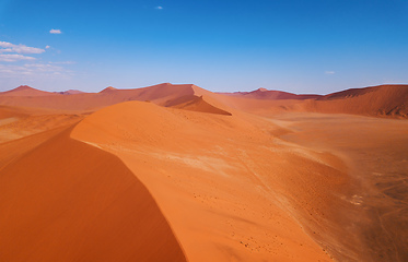 Image showing Dune 45 in Sossusvlei, Namibia desert