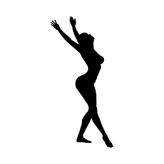 Image showing Naked sexy girls silhouette