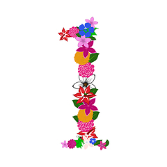 Image showing floral numeral