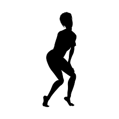 Image showing Naked sexy girls silhouette