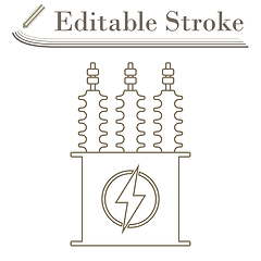 Image showing Electric Transformer Icon