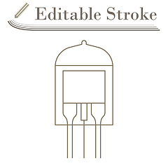 Image showing Electronic Vacuum Tube Icon