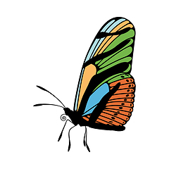 Image showing Butterfly Icon